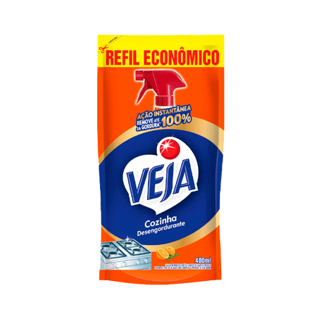 DESENGORDURANTE COZINHA LARANJA VEJA SC 400 ML    