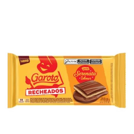 Chocolate Recheio Serenata de Amor Garoto Recheados Pacote 90g