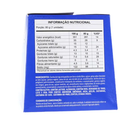 Panettone festtone mini chocolate cx 80g 360-26