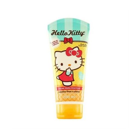 Cr Pentear Cia Da Natureza Hello Kitty 200ml Finos e Claros