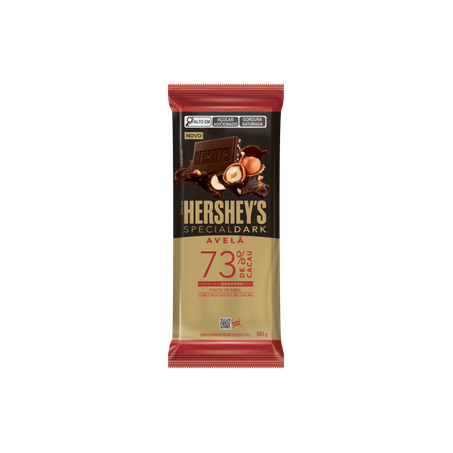 Chocolate Hersheys 80g - Avelã - 73% Cacau - Com Crocantes de Cacau