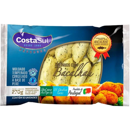 BOLINHNO BACALHAU COSTA SUL 270G