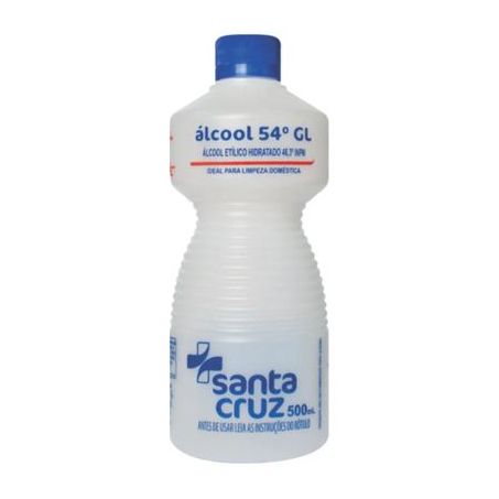Alcool etilico santa cruz 54 46º 500ml