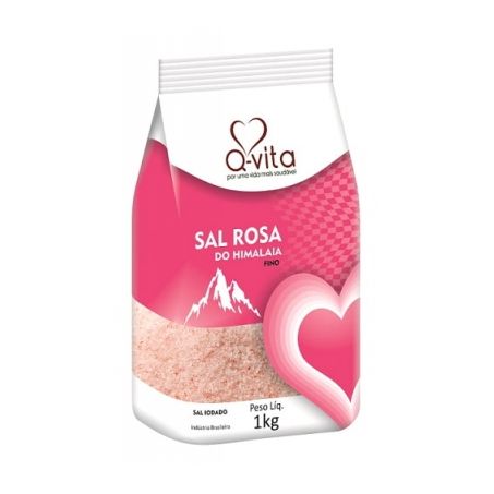 Sal qvita do himalaia fino rosa 1kg