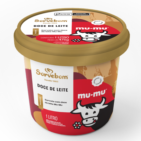 Sorvete sorvebom premium doce de leite 1
