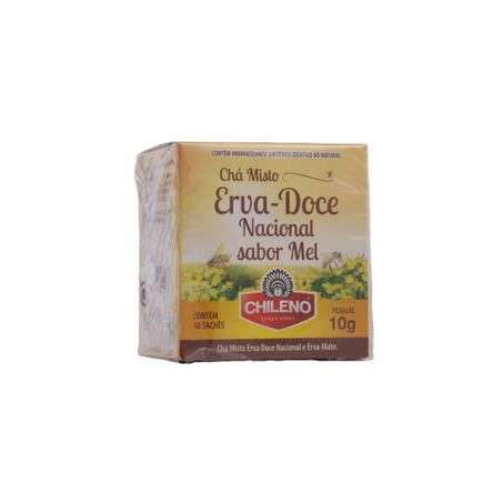 Chá Chileno Erva-Doce-Nacional e Mel Caixa com 10un - 10gr 360-27