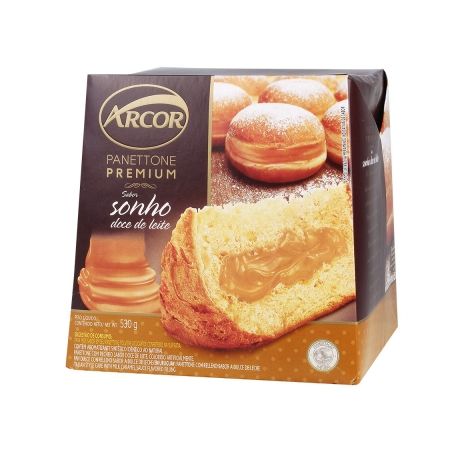 Panetone arcor sonho doce de leite 530g