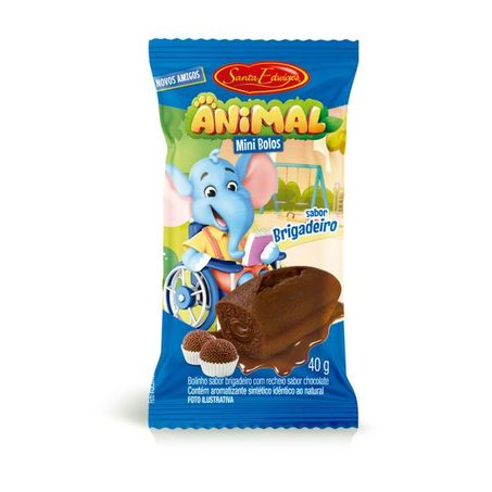 MINI BOLOS MORANGO ANIMAL SANTA EDWIGES 40 G      