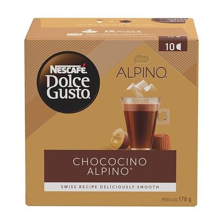 Chococino em Cápsula Nescafé Dolce Gusto Alpino Caixa com 10un - 178gr