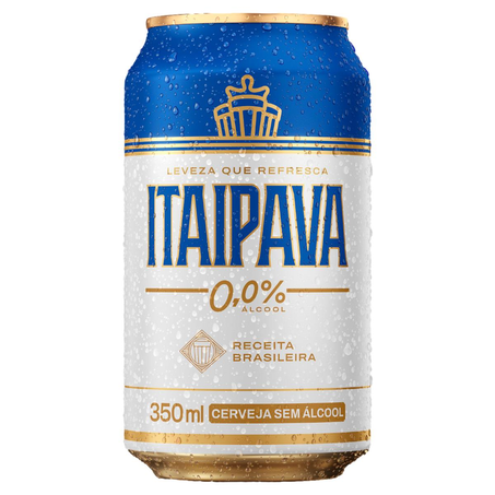 Cerveja Itaipava 350ml - Zero Álcool - Lata