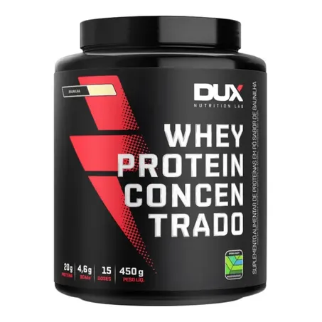Whey Dux 450g Concentrado Pote Baunilha