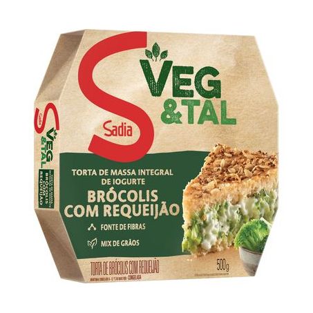 Torta Integral Sadia Brócolis E Requeijão 500G
