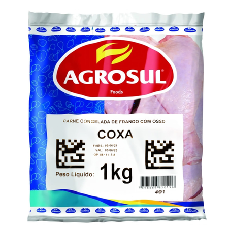 COXA DE FRANGO AGROSUL CONGELADO 1KG