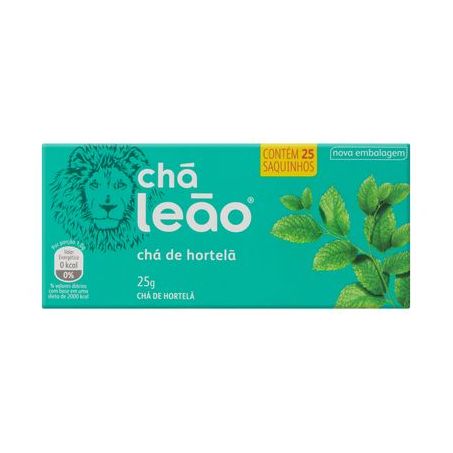 Chá hortelã tea bag matte leao c/25