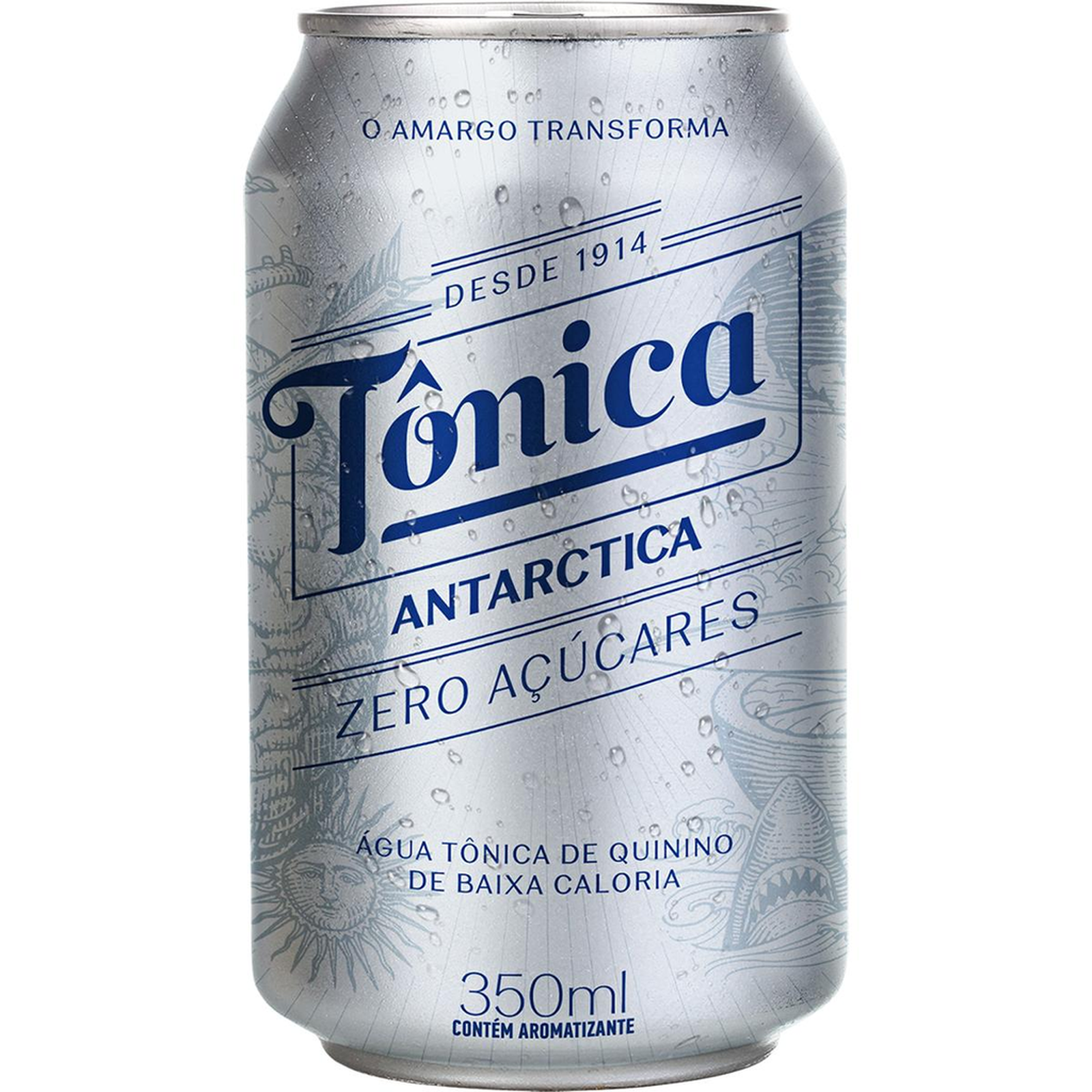 Água Tônica Antarctica 350ml - Zero - Lata