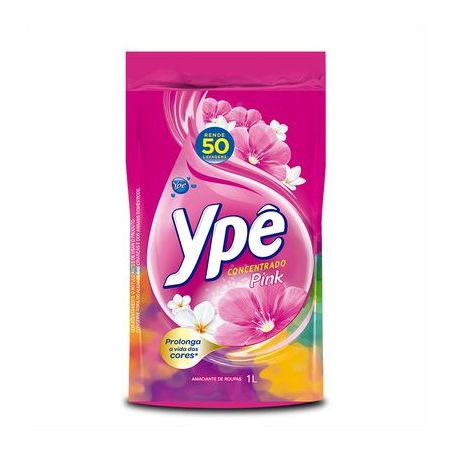Amaciante ype conc 900ml pink sache