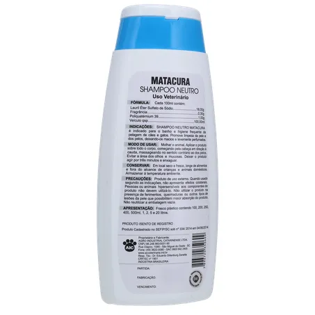 Shampoo Matacura Neutro 200ml 360-16