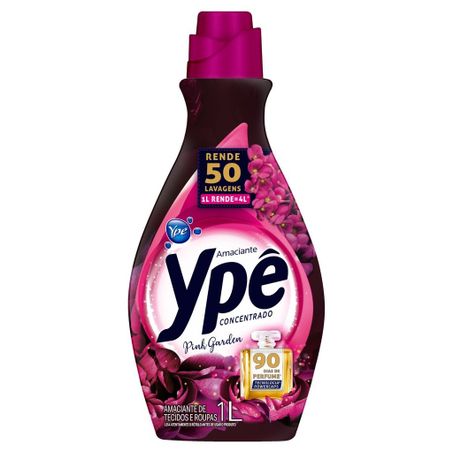 Amaciante de Roupa Concentrado Ypê Pink Garden Frasco 1lt