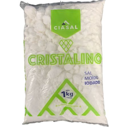 Sal moido iodado cristalino 1kg