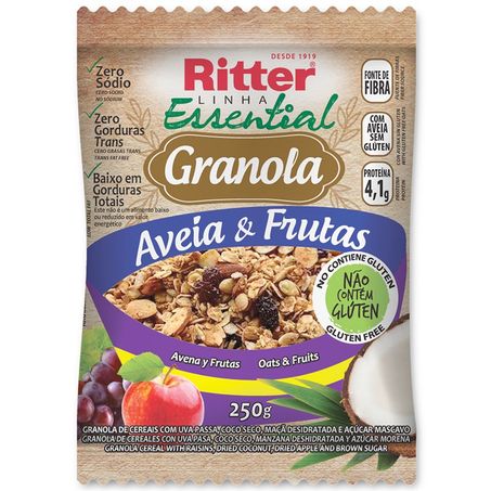 Granola aveia e frutas ritter 250g sc
