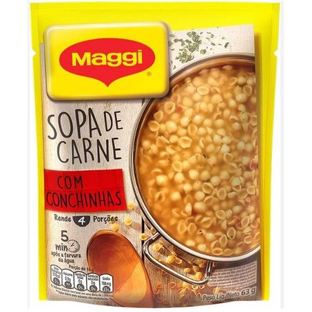 Sopa maggi carne conchinha 63g