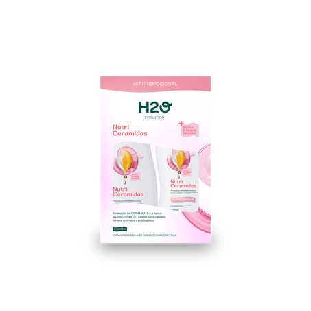 Kit H2o Shampoo 350ml e Cond 175ml Nutri Ceramidas
