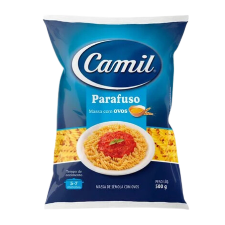 Macarrão C/Ovos Parafuso Camil 500g