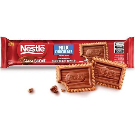 BISCOITO NESTLE CHOCOBISCUIT 78G AO LEITE