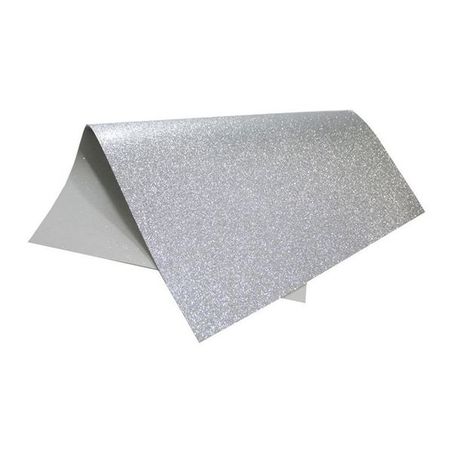 Folha e.v.a prata glitter 40x48cm