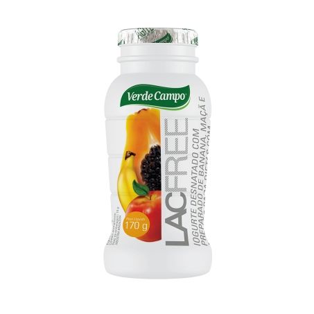 Iogurte lacfree 170g banana e mamão verde campo
