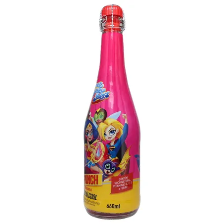 Espumante spunch 660ml zero alcool liga da justica 360-6