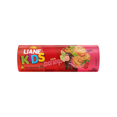 Biscoito Rech Liane 115g Kids Morango