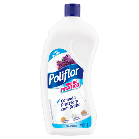 Cera Líquida Poliflor 750ml - Brilho Prático - Incolor