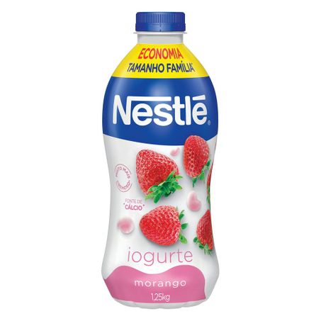 Iogurte Parcialmente Desnatado Morango Nestlé Tamanho Família