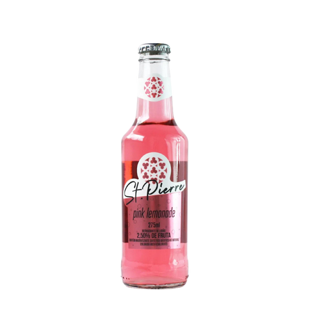 REFRIGERANTE ST. PIERRE 275ML PINK LIMONADE GARRAFA