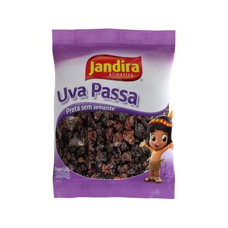 Uva Passa Jandira 100g Preta Sem Semente