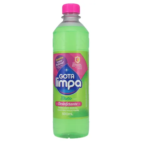 Desinfetante para Uso Geral Gota Limpa Limão Pet 500ml 360-1