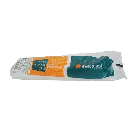 COPOS DESCARTAVEIS MINAPLAST TRANSPARENTE 50ML
