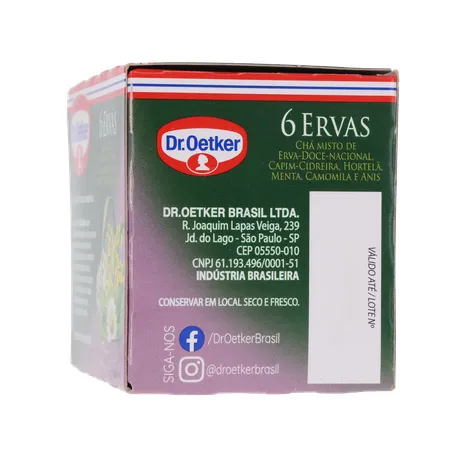 Cha Dr Oetker 6 Ervas C/10 Sachês 360-26