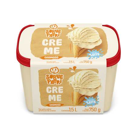 SORVETE SORVEPATRI 1.5L CREME