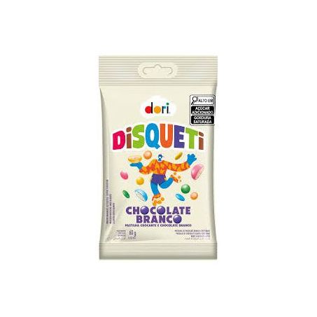 CONFEITO MIN DISQ CHOC BRC DORI 60G