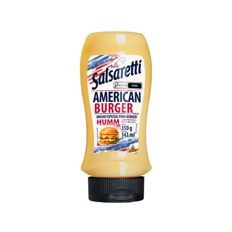 MOLHO AMERICAN BURGUER SALSARETTI SQUEEZE 350G
