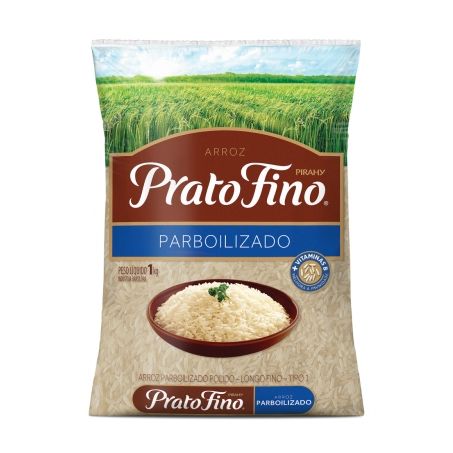 Arroz prato fino parboilizado 1kg