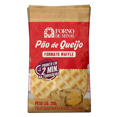 PAO QUEIJO FORNO DE MINAS WAFFLE ASSADO CONGELAD 400G