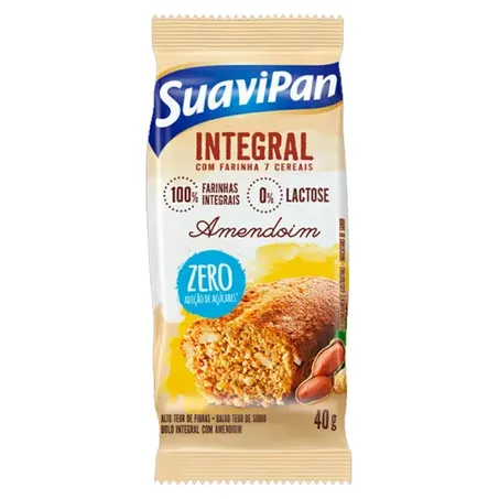 BOLINHO ZERO SUAVIPAN INTEGRAL AMENDOIM 40G