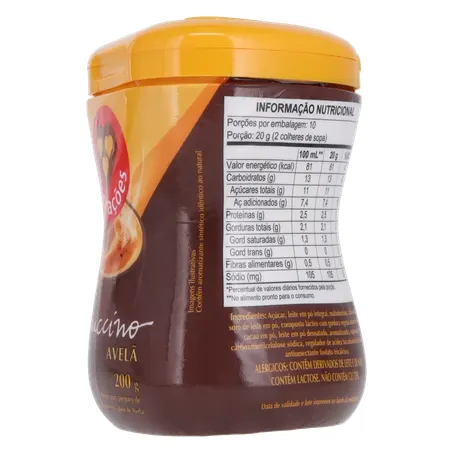 Cappuccino 3 Corações Avelã Pt 200g 360-7