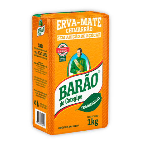 ERVA MATE BARÃO TRADICIONAL VÁCUO 1KG