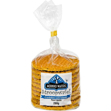 Biscoito moinho wafers stroopwafel 280g