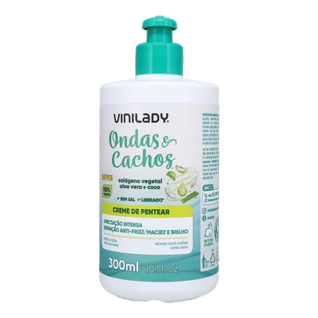 Creme P/Pentear Vinilady Ondas e Cachos 300ml 360-2