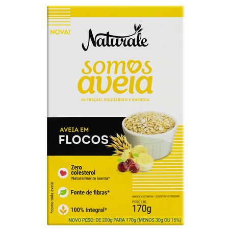 Aveia naturale flocos 170 gr